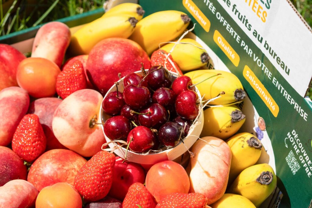 rentrée d'entreprise corbeille de fruits
