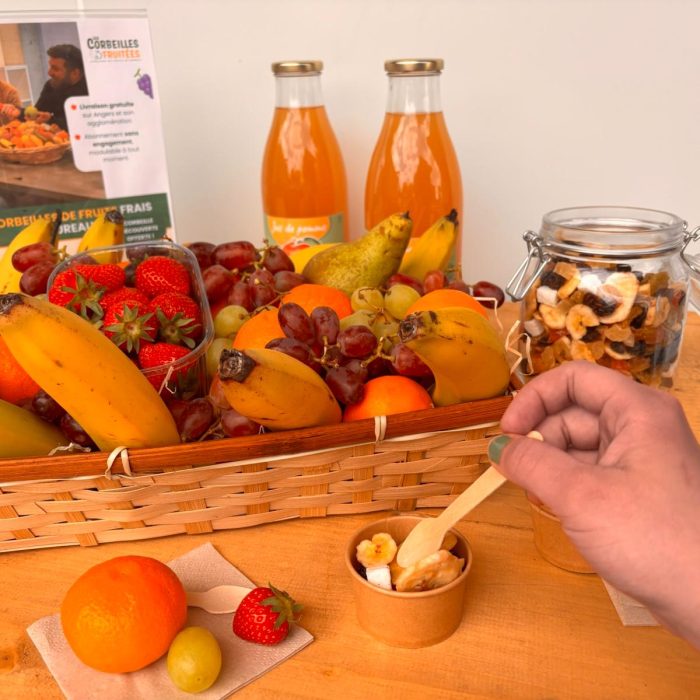 Corbeilles et jus de fruits pour améliorer la qvct