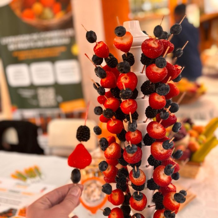 Brochettes de fruits rouges